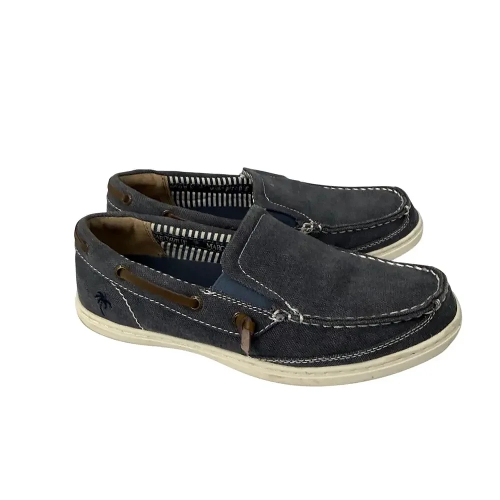 Margaritaville Shoes Mens Size 8.5 Dock Canvas Blue Slip On Casual Boat
